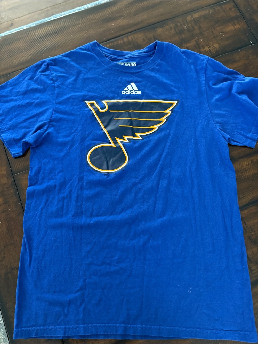 adidas Royal Blue St. Louis Blues Logo Short Sleeve Tee